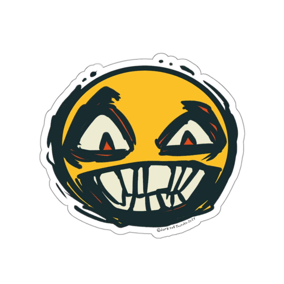 Wee Happy Face Sticker