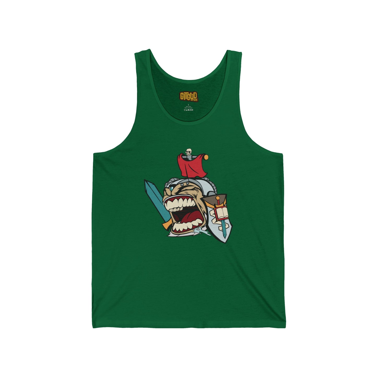 Angry Space Templar Leader LFG Tank Top for Tabletop RPG and Wargaming
