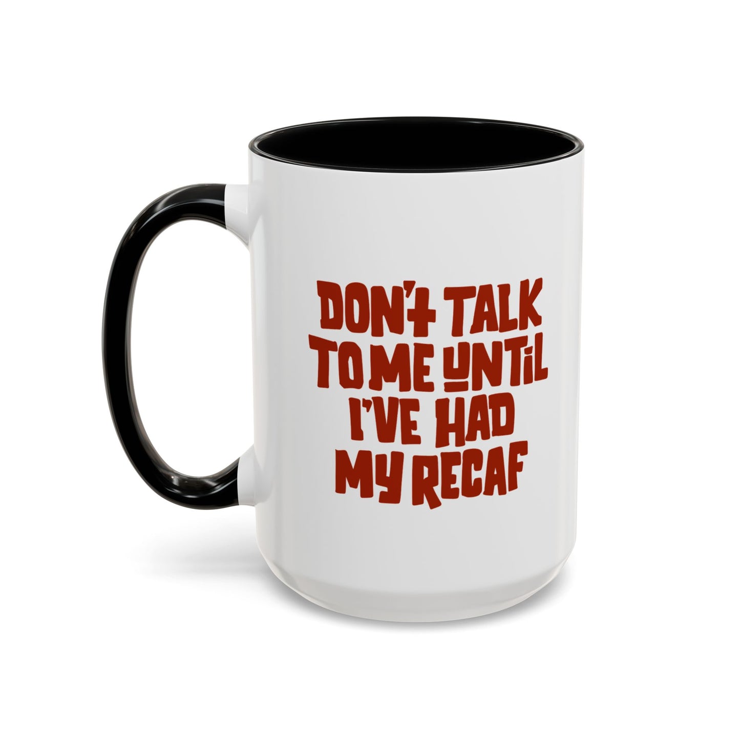 Red Recaf Coffee Mug - Stylish 11 & 15oz Coffee Cup