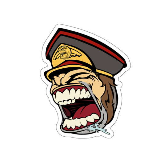 Angry Space Army Officer Dude LFG Sticker for Tabletop RPG and Wargaming