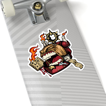 Literate Space Soldier Sticker