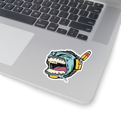 Blue Mech Head - Sticker
