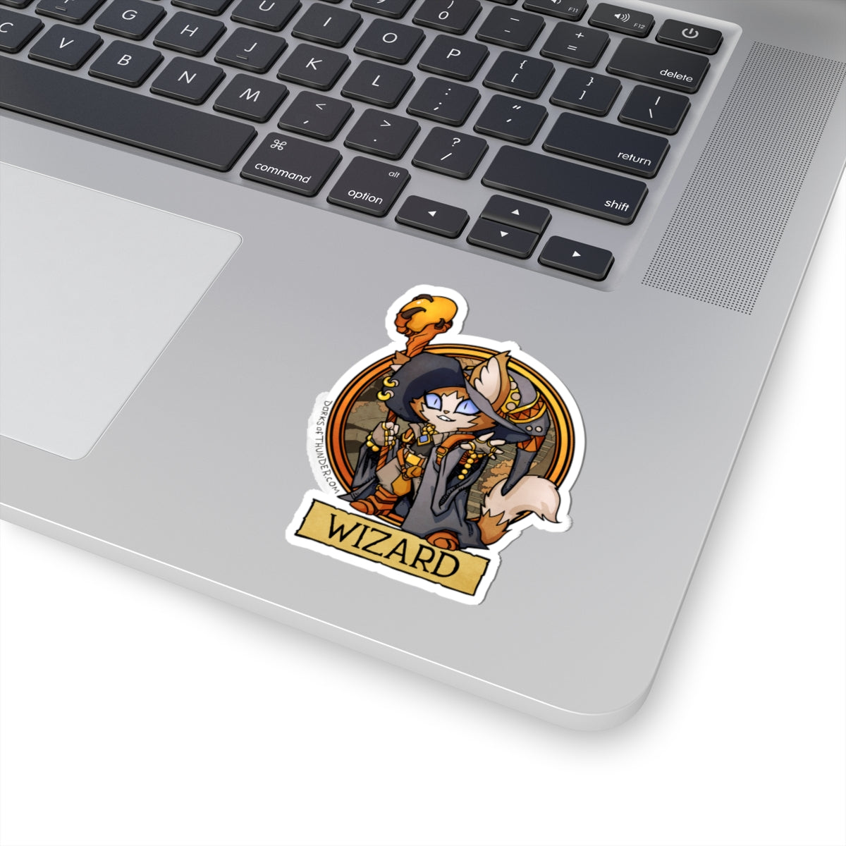 Wizard Cat Sticker – Fantasy RPG Mage Feline Vinyl Decal