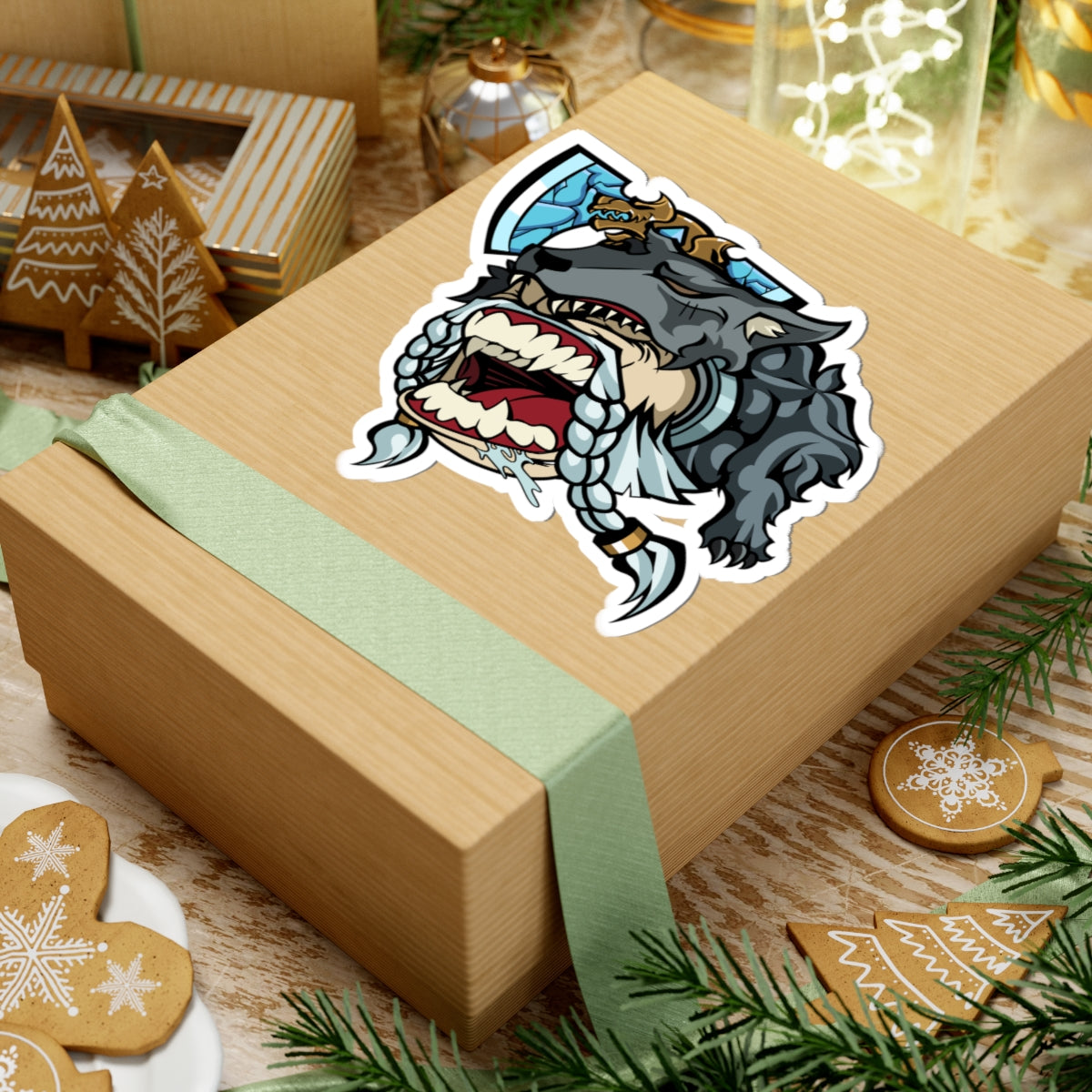 Space Viking Head - Sticker