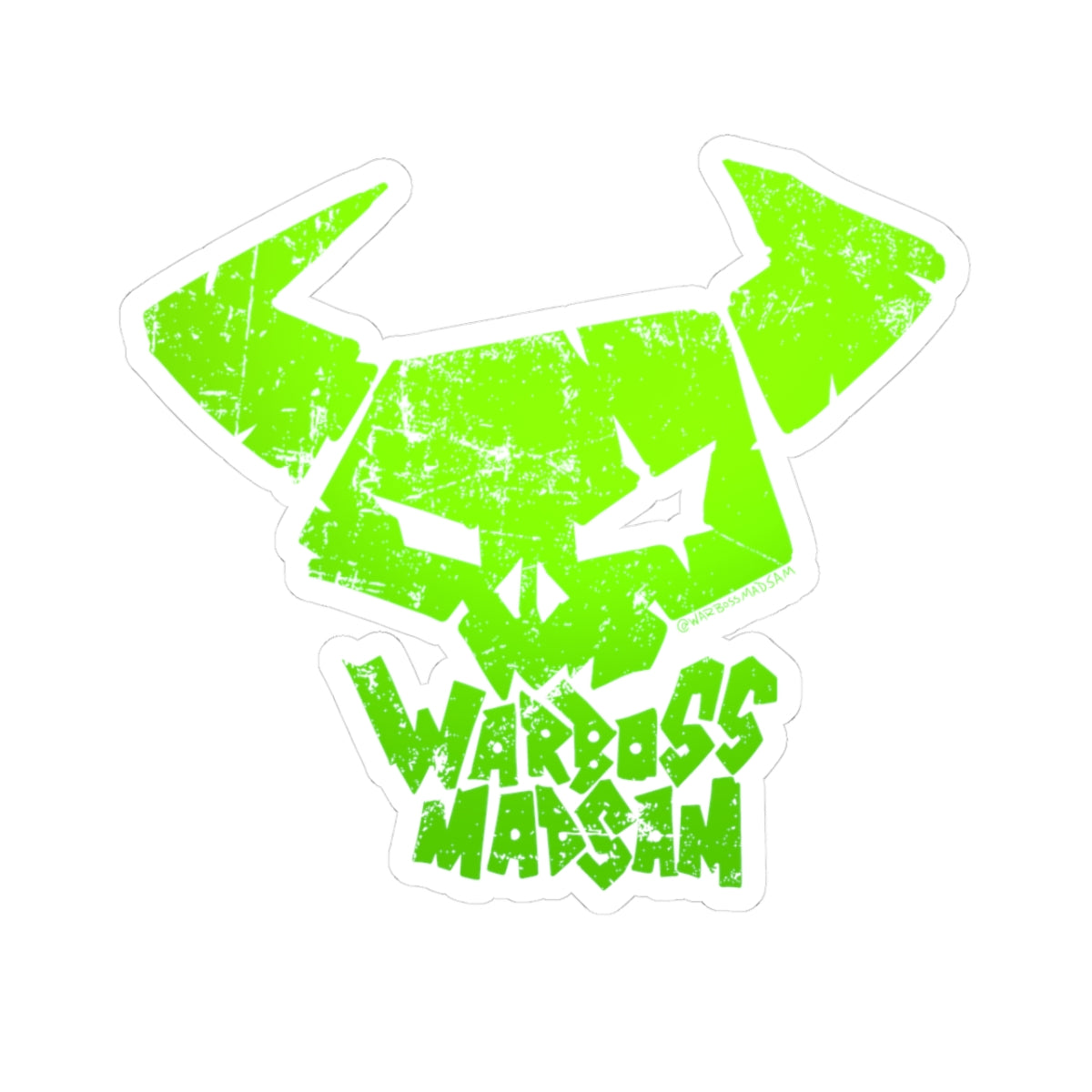 Green Warboss MadSam Sticker