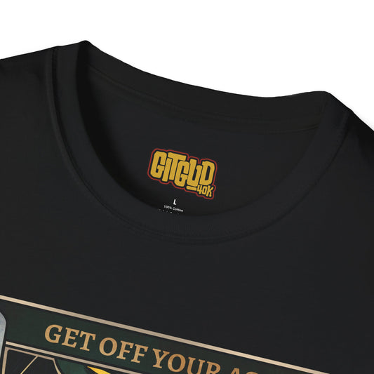 GET OFF YOUR ASS – PILE OF SHAME TEE