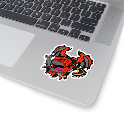 Demon Wings Head - Sticker