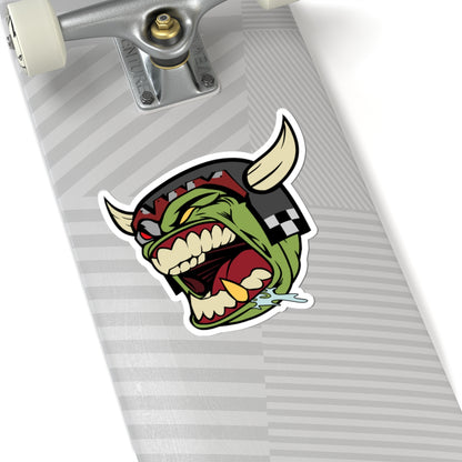 Ornery Green Head - Sticker