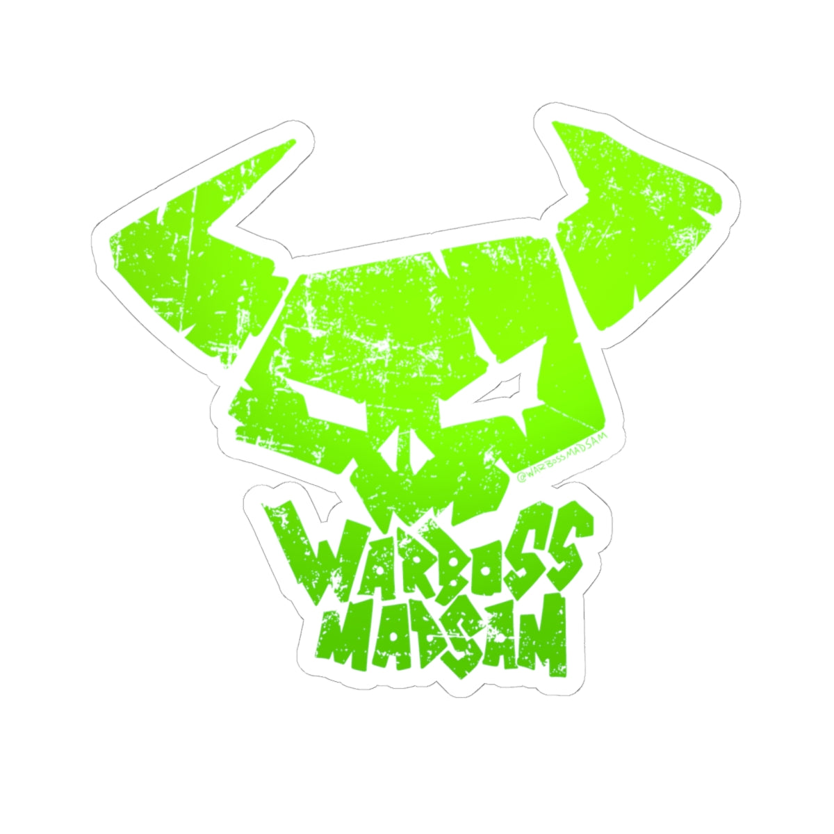 Green Warboss MadSam Sticker